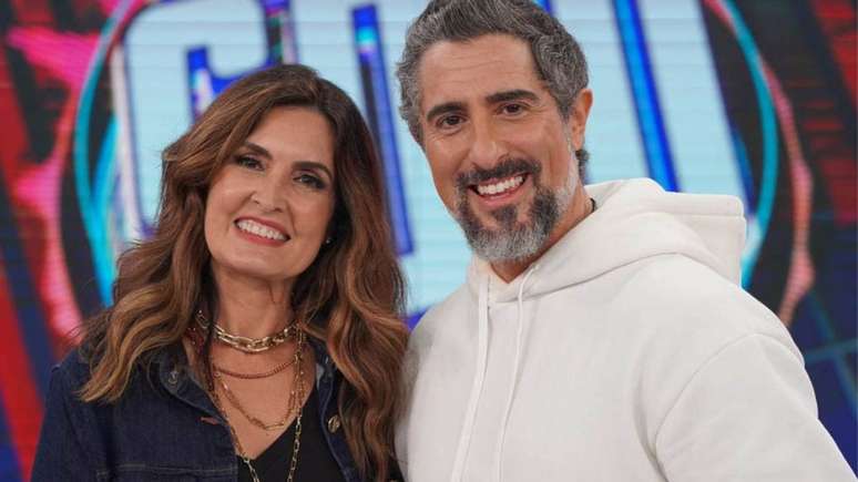 Fátima Bernardes e Marcos Mion (Reprodução/TV Globo)