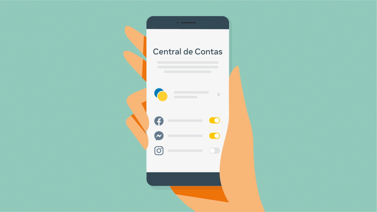 Como entrar no Facebook pelo Instagram com a Central de Contas Meta