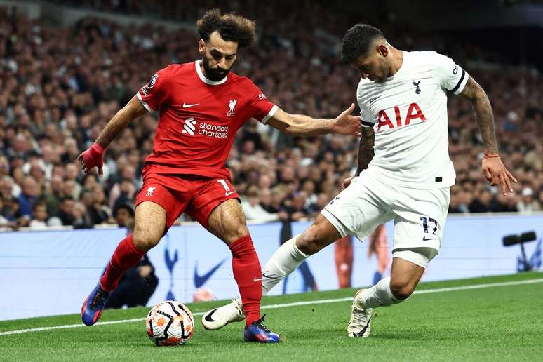 Salah faz dois e Liverpool vence o Tottenham na Premier League