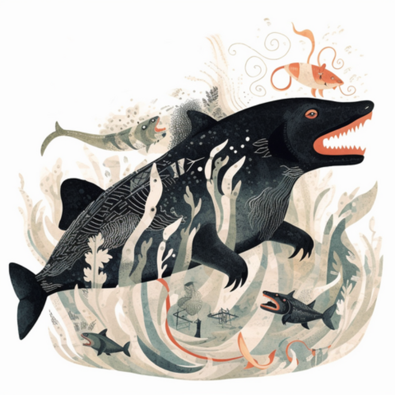 Represena&ccedil;&atilde;o de um Akhlut. (Fonte: WikimediaCommons/Reprodu&ccedil;&atilde;o)