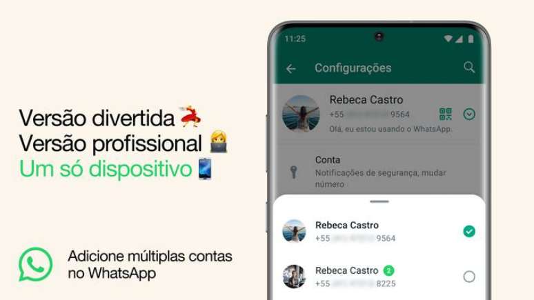 Novidade do WhatsApp vai permitir acessar de um mesmo aparelho várias contas