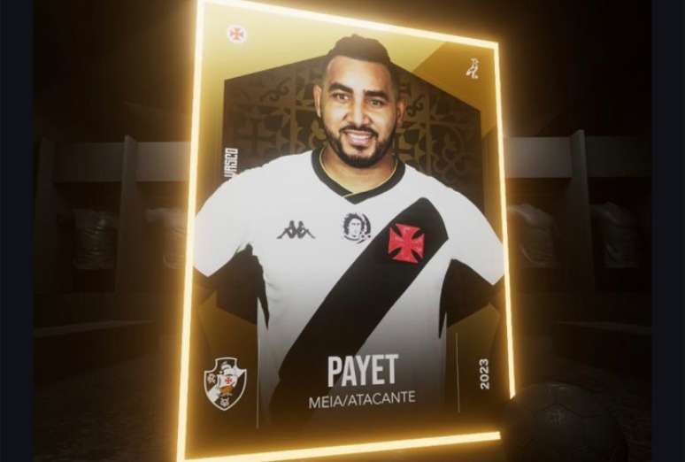 Figurinha exclusiva de Dimitri Payet, do Vasco, que será leiloada –