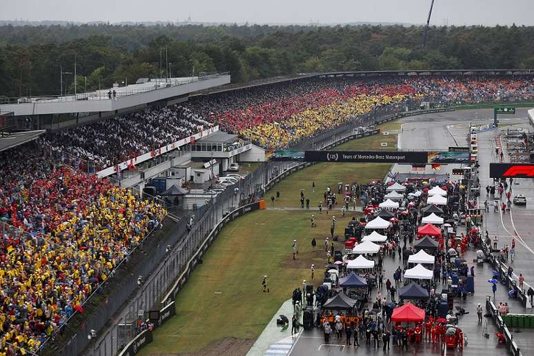 Grid do GP da Alemanha de 2019. País considera a volta de um GP