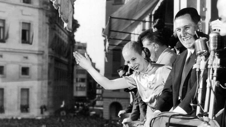 Juan Domingo Perón e sua primeira esposa, "Evita", fundaram um movimento popular que governou durante 40 dos últimos 78 anos.