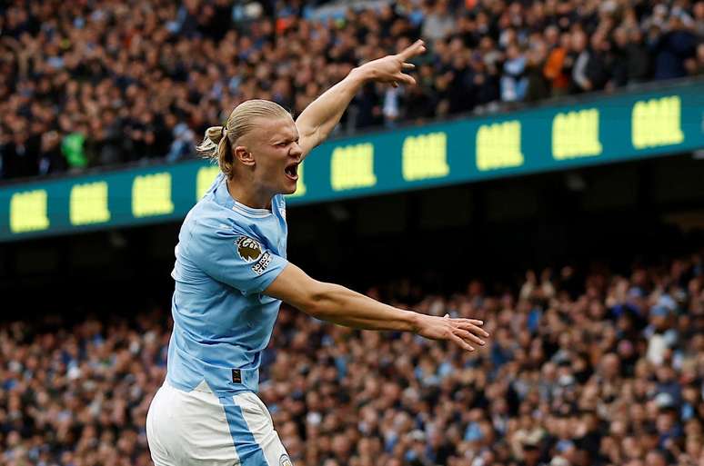 Haaland e Álvarez marcam e Manchester City bate o Brighton pelo Campeonato Inglês