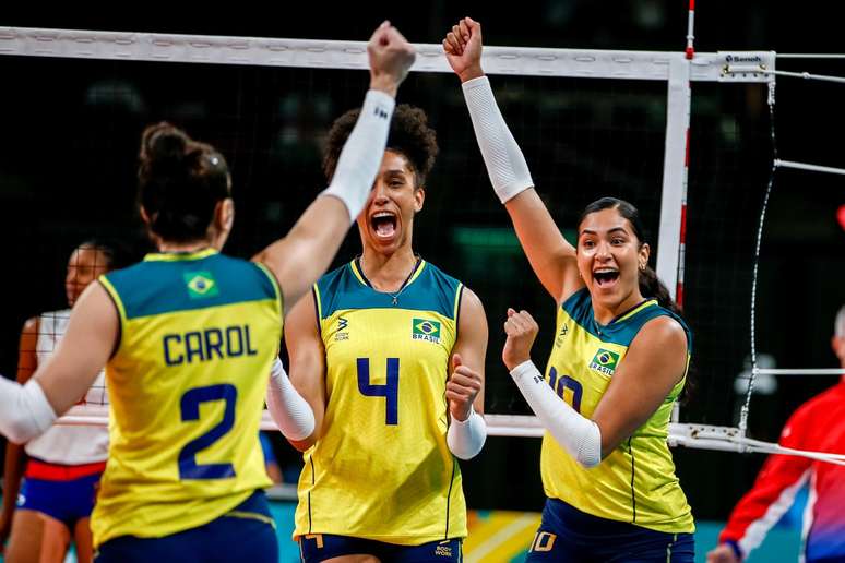 Vôlei feminino é ouro nos Jogos Pan-Americanos de Guadalajara - Vermelho