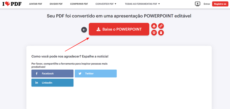 Como converter um PDF em Power Point