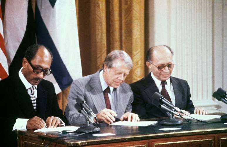 A assinatura dos Acordos de Camp David em 1978 devolveu a península do Sinai ao Egito