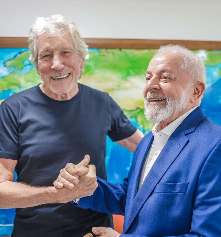 Roger Waters e Lula, nesta segunda, 23 de outubro