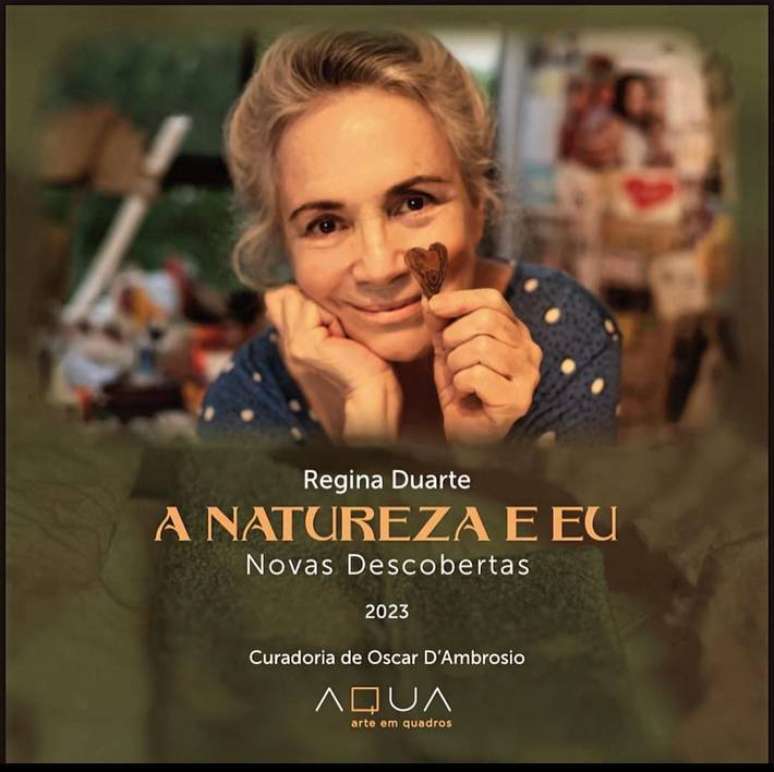 O cartaz de divulga&ccedil;&atilde;o da exposi&ccedil;&atilde;o de Regina Duarte