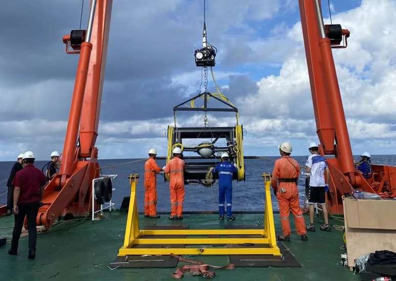 Fase piloto do projeto Trident, no Mar da China Meridional (Imagem: Reprodução/Shanghai Jiao Tong University/South China Morning Post)