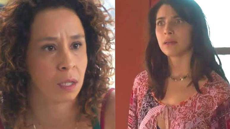 Adriana (Thalita Carauta) e Ísis (Rayssa Bratillieri) em 'Elas por Elas'. Reprodução/ Globo