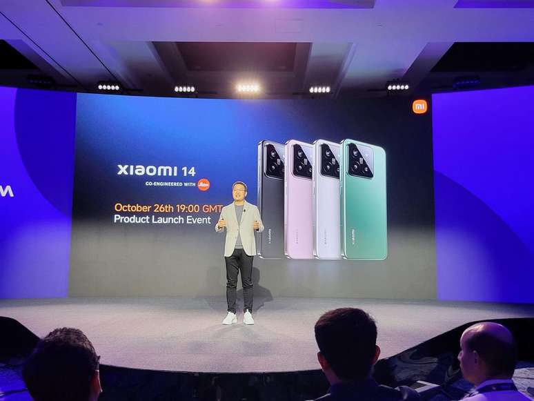 Xiaomi took the stage at the Snapdragon Summit 2023 to present the Xiaomi 14 with Snapdragon 8 Gen 3 (Image: Wallace Moté/Canaltech) Xiaomi took the stage at the Snapdragon Summit 2023 to present the Xiaomi 14 with Snapdragon 8 Gen 3 (Image: Wallace Moté/Canaltech)