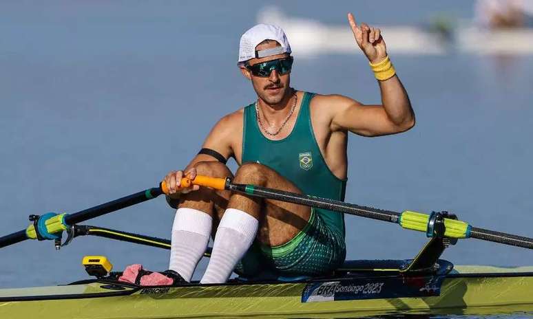 Lucas Verthein conquista o ouro para o Brasil no Remo, na categoria Single Skiff - 