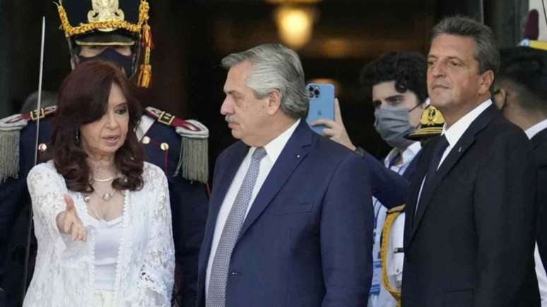 Cristina Kirchner, Alberto Fernández e Sergio Massa Crédito