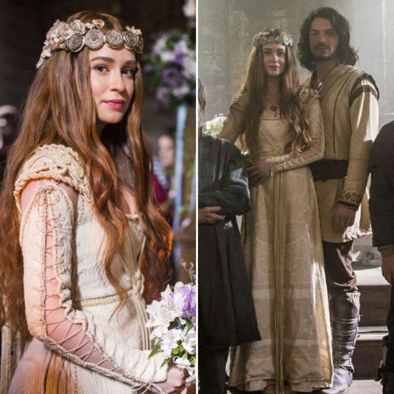 Marina Ruy Barbosa de noiva em “Deus Salve o Rei (Fotos: Marília Cabral/TV Globo/Divulgação)