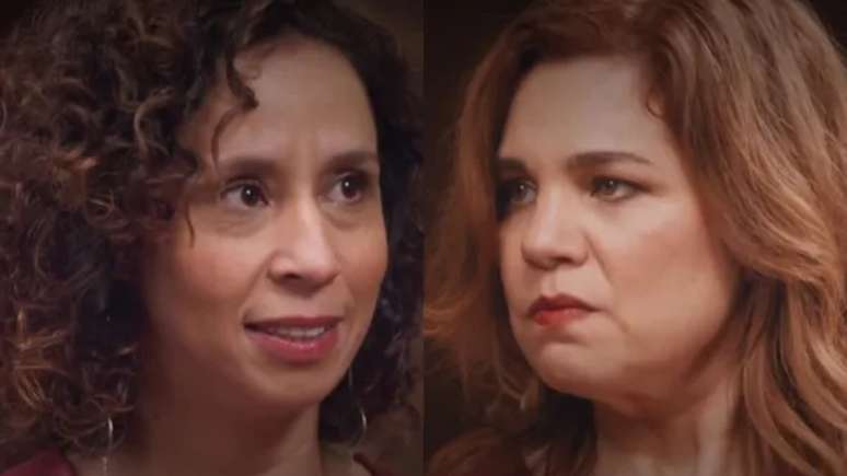 Adriana (Thalita Carauta) e Helena (Isabel Teixeira) em 'Elas por Elas'. Reprodução/ Globo