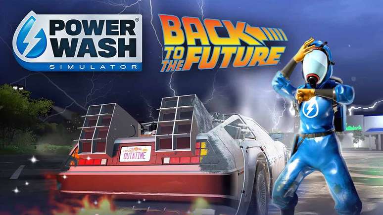 PowerWash Simulator recebe DLC de Devolta Para o Futuro em novembro.