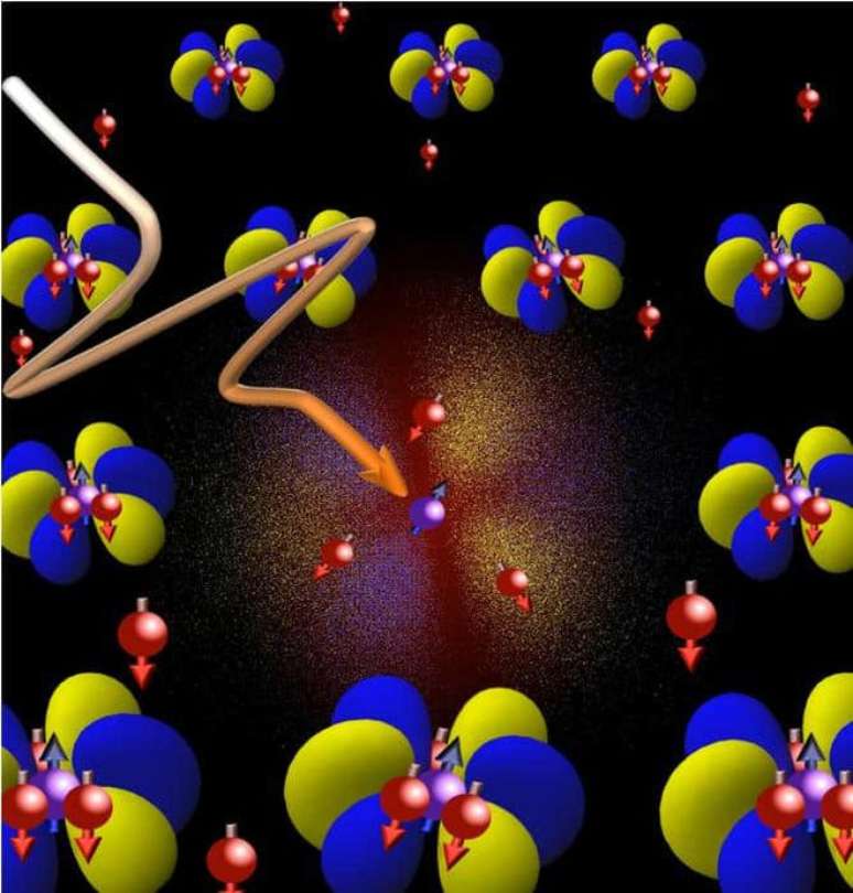 A quasiparticle composed of electrons and an ultrashort pulse of light (Image: Reproduction/University of Bonn)