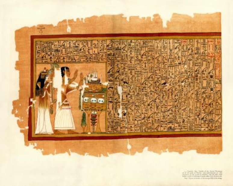 Pedaço do Livros Egípcio dos Mortos. (Fonte: Getty Images/Reprodução)