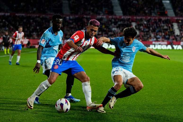 Girona volta a vencer pela La Liga e alcança a liderança momentânea da competição – PAU BARRENA/AFP via Getty Images