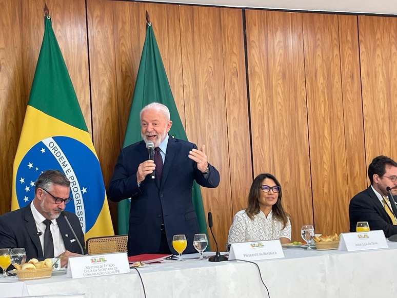 Lula durante café da manhã no Planalto 