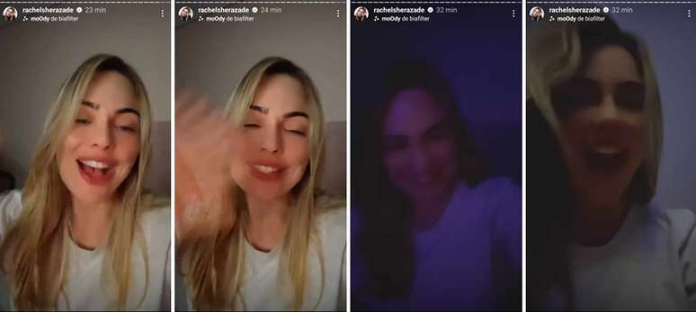 Sheherazade não poupou ironia nos Stories ao falar de Simioni e Jenny