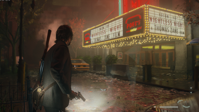 Efeitos de luz de Alan Wake 2