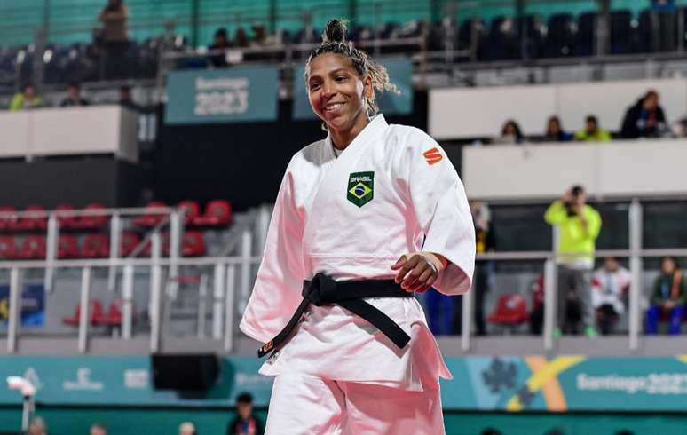 Rafaela Silva conquista o ouro na categoria até 57 kg no Pan de Santiago