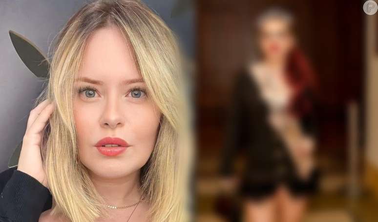 Mari Bridi improvises her look with a short blazer dress on Halloween at Copacabana Palace and creates the most creative costume.  Watch!