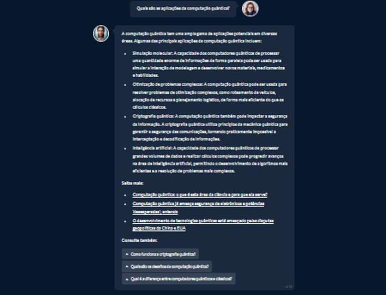 Apesar de ainda estar em fase de testes, IA é capaz de dar respostas completas sobre diversos assuntos