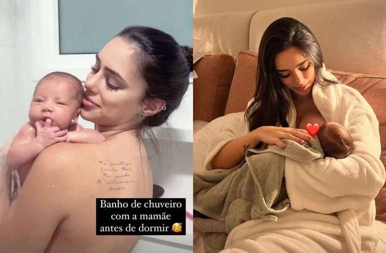 Bruna Biancardi delights fans by showing her first shower with Mavie
