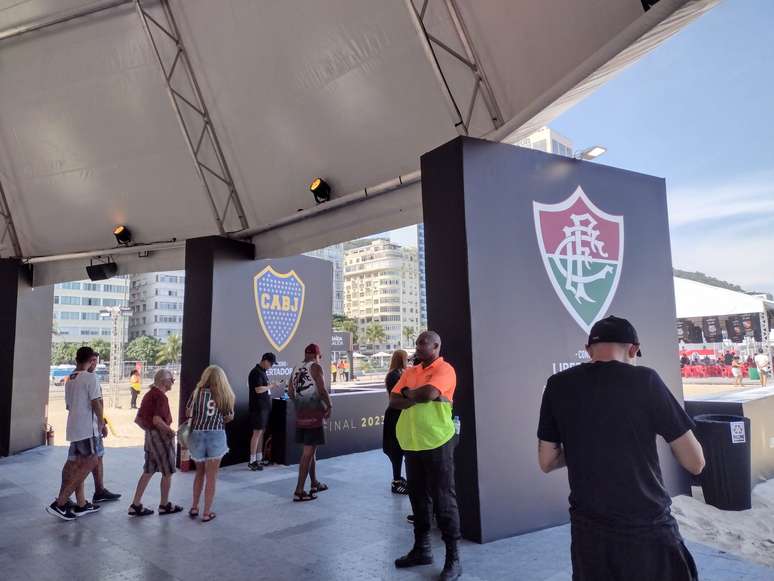Fan zone está aberta até a véspera da Libertadores 