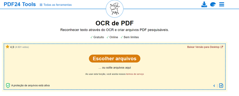 O PDF24 Tools conta com diversas opções de personalização de um documento (Imagem: Captura de tela/Fabrício Calixto/Canaltech)