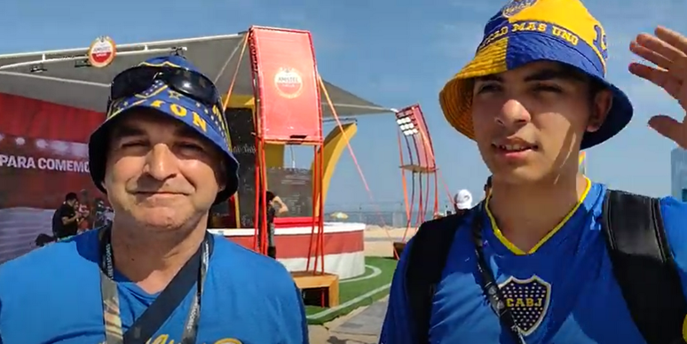 Gustavo e Ramiro, torcedores do Boca Juniors 