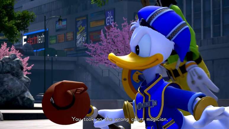 Pato Donald mostra que a magia é importante para defender seus amigos.