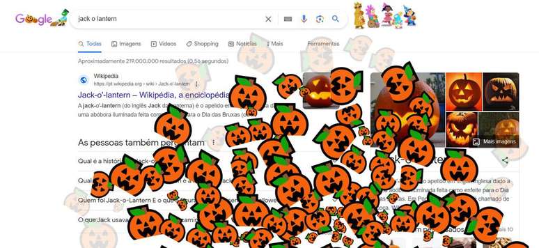 Google celebra Halloween com easter eggs e doodle animado