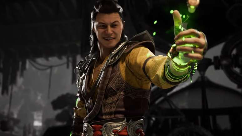 Shang Tsung utiliza magia para encerrar com a vida de seus oponentes em Mortal Kombat.