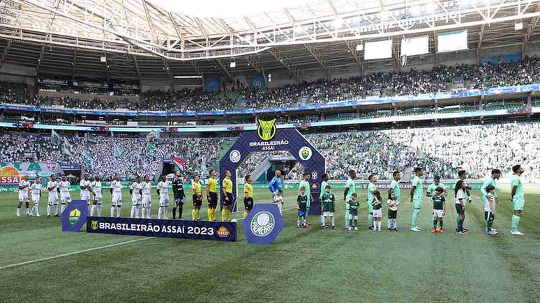 Atual campeão, o Palmeiras recebeu o Cuiabá pela primeira rodada do Brasileirão-2023 –