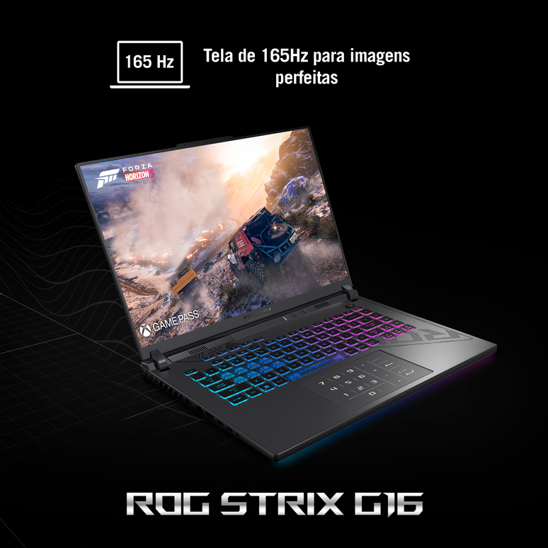 Tela do ROG Strix G16 é um dos diferenciais do produto