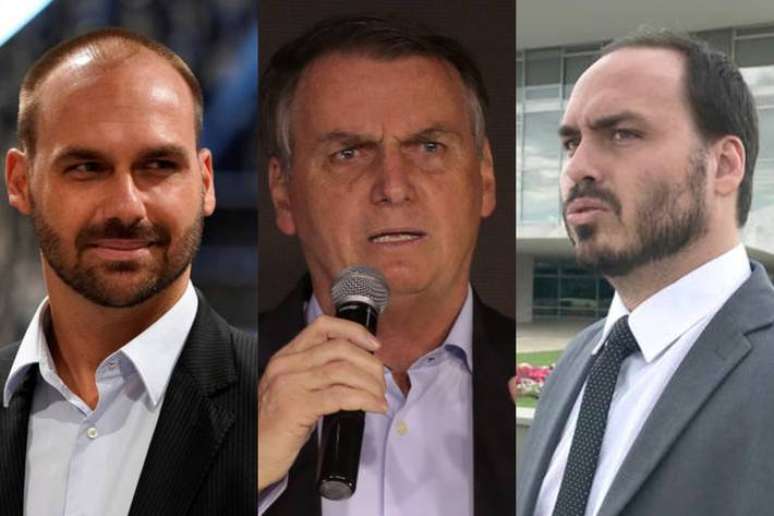 Eduardo e Carlos Bolsonaro usaram as redes sociais para criticar "oportunistas" e "covardes" após o pai ser condenado à inelegibilidade pela segunda vez