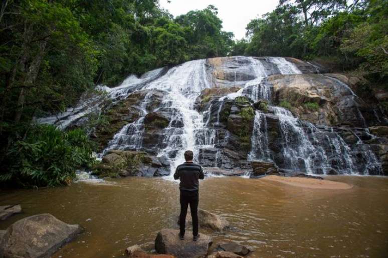 Cachoeira Escondida, em Joan&oacute;polis