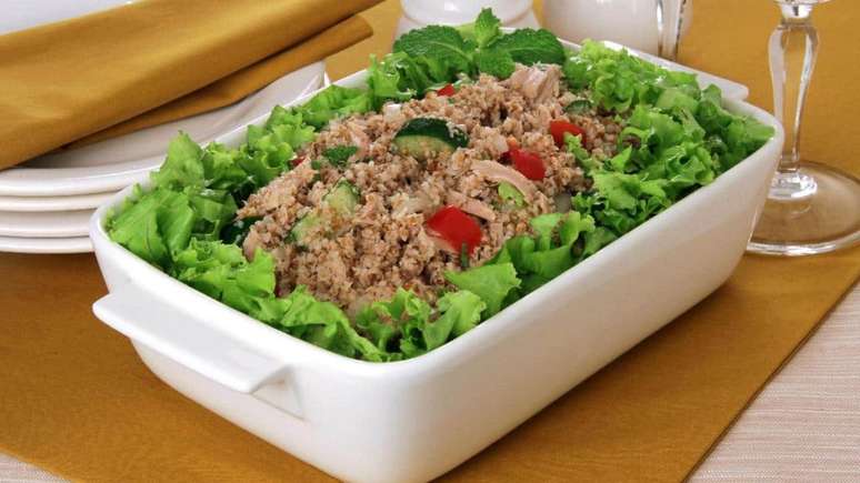 Tuna tabbouleh to enjoy as an appetizer or aperitif