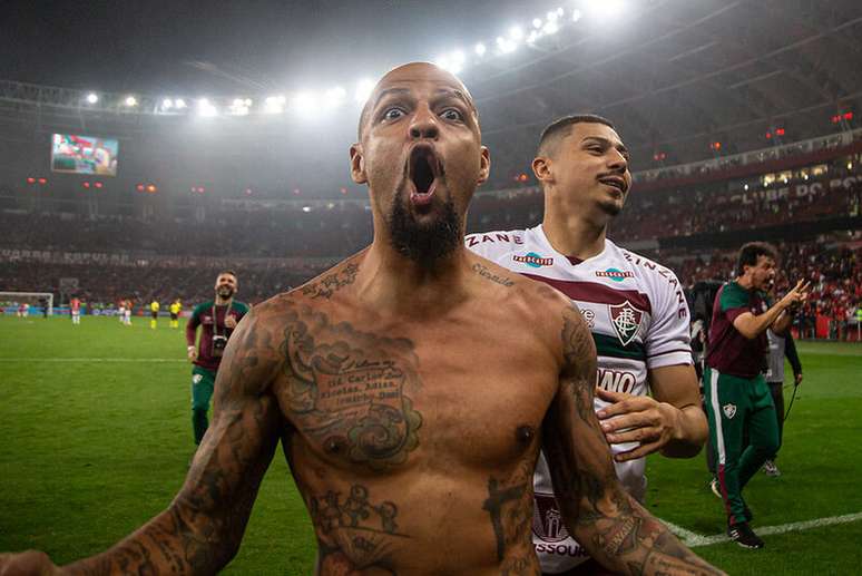 Felipe Melo após vitória do Fluminense sobre o Internacional no Beira-Rio –