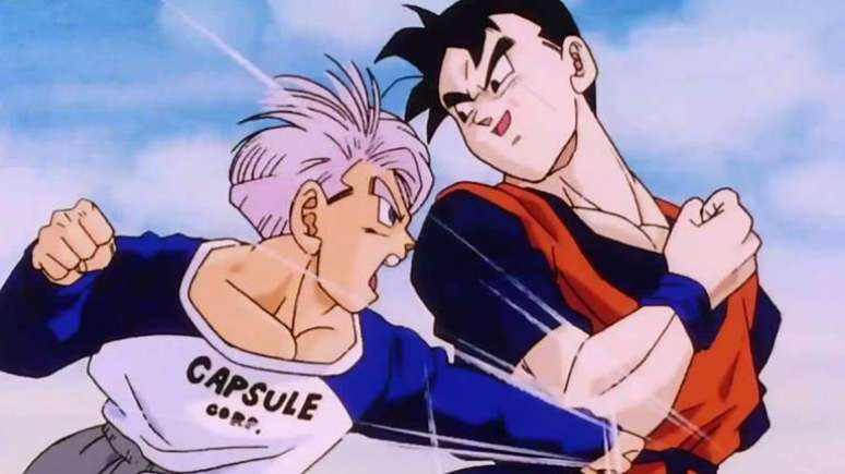 Goham perdeu um de seus bra&ccedil;os na luta contra os Androids em uma tentativa de proteger Trunks.
