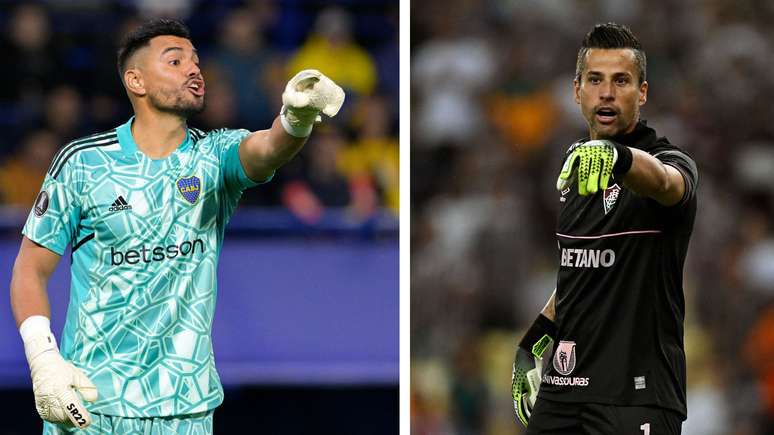 Romero e Fábio se destacam no Boca e Fluminense (Fotos: Getty Images)
