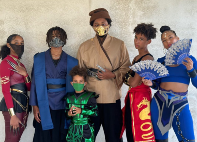 Alicia Keys apostou em fantasias de Mortal Kombat para a família toda no Halloween