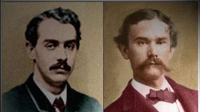O colombiano Tomás Herrán e o americano John Hay