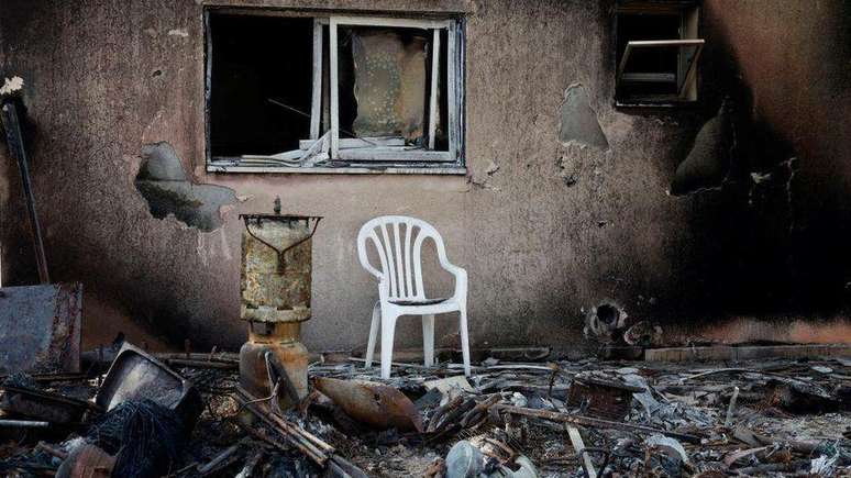 O ataque do Hamas a Israel matou 1.400 pessoas, muitas delas residentes de kibutzes perto de Gaza