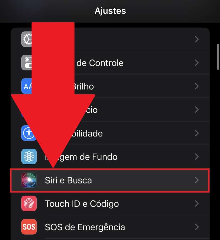 Procure pela opção